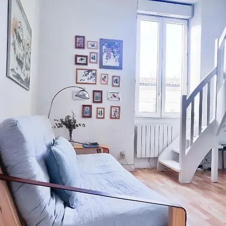 Ferienwohnung Duplex Lumineux Avec Bureau Separe Dans Le Centre Bordeaux Exterior foto